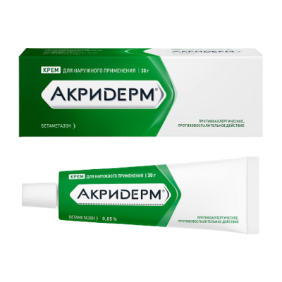 Акридерм 0,05% 30 г крем