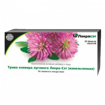 Клевер луговой трава 1,5 г N20 фильтр-пакеты