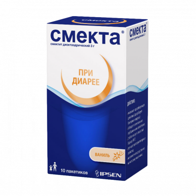 Смекта 3 г (3,76 г) N10 порошок для приготовления суспензии Ванильный