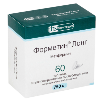 Форметин Лонг таб.пролонг.п.п.о. 750мг №60