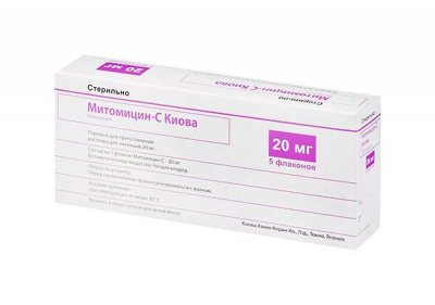 Митомицин-С Киова 20 мг N5 порошок для приготовления раствора