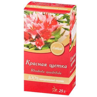 Фиточай травы солнце алтая красная щетка (родиола четырехчленная) 25г