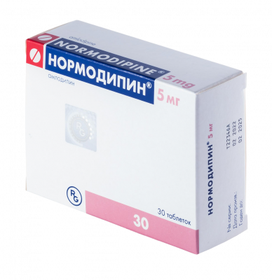 Нормодипин 5 мг N30 таблетки