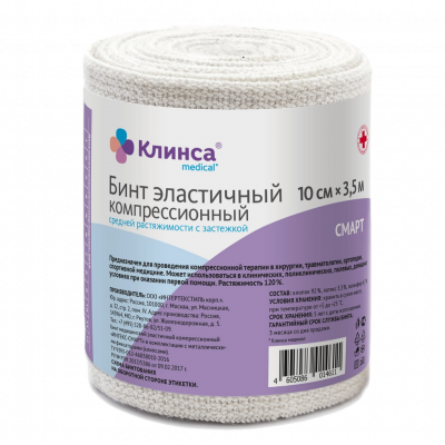 Интекс Бинт эластичный с застежкой СР 10х350 см