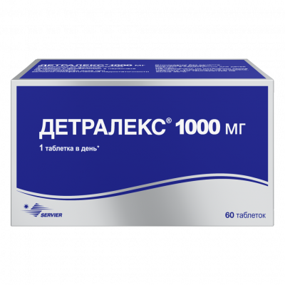 Детралекс 1000 мг N60 таблетки