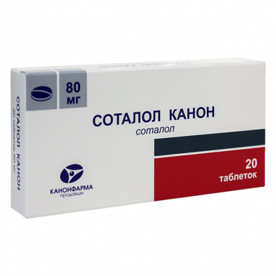 Соталол канон таб. 80мг №20