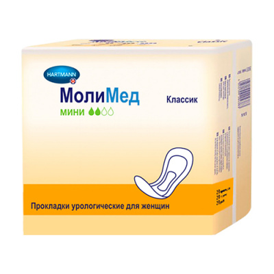 Прокладки урологич Молимед премиум классик мини №28