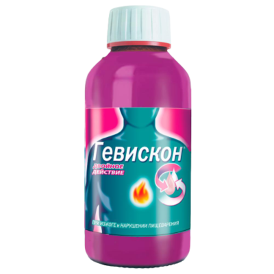 Гевискон Двойное действие Мята 300 мл суспензия