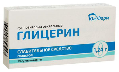 Глицерин супп. рект. 1,24г №10
