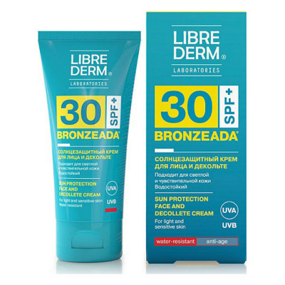 Либридерм Бронзиада Солнцезащитный крем для лица и декольте SPF30 50 мл