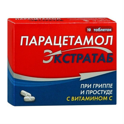 Парацетамол экстратаб таб. 500мг+150мг №10