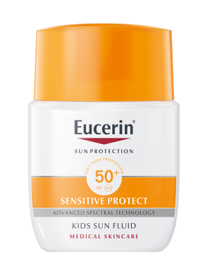 Эуцерин сенситив протект флюид солнцезащитный детский spf50+ 50мл  (89773)