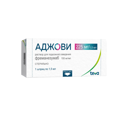 Аджови р-р п/к шприц 150мг/мл 1,5мл №1