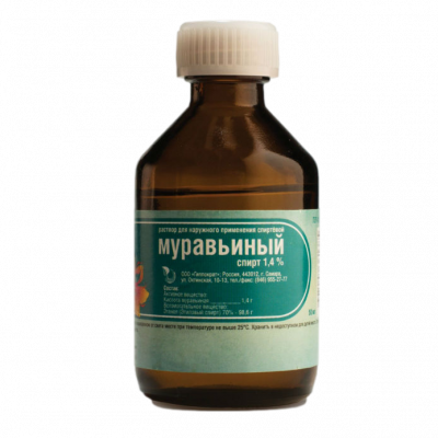Муравьиный спирт 1,4% 50 мл раствор