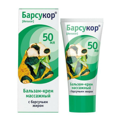 Барсукор Детский массажный крем-бальзам 50 мл