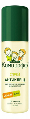 Комарофф Антиклещевой спрей 125 мл