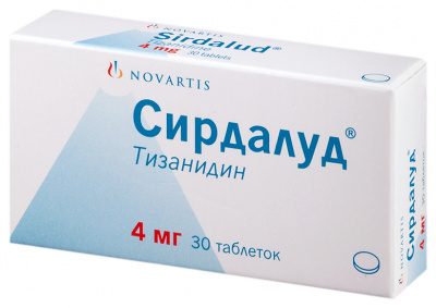 Сирдалуд 4 мг N30 таблетки