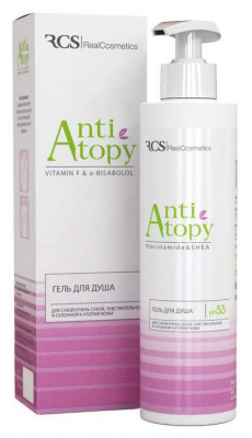 RCS/реал косметик anti atopy гель д/душа д/сухой чувств и склонной к атопии кожи 200мл