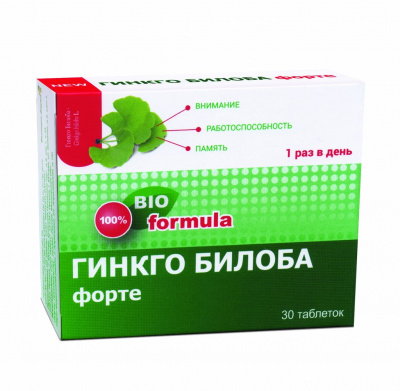 Гинкго Билоба Форте N30 таблетки