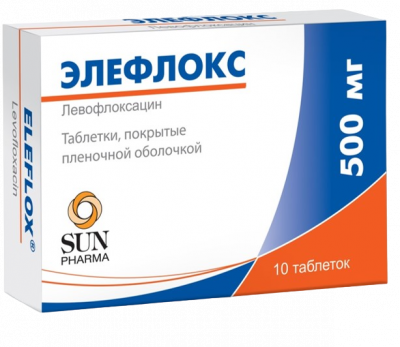 Элефлокс таб. п.п.о. 500мг №10