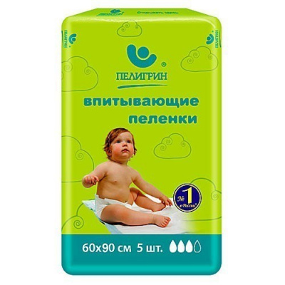 Пеленки впитывающие здравсервис 60х90 №5