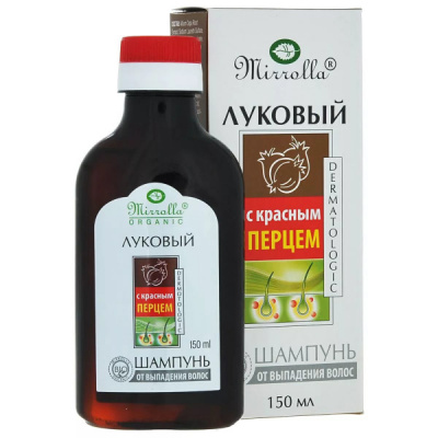 Мирролла шампунь луковый экстракт красного перца 150мл