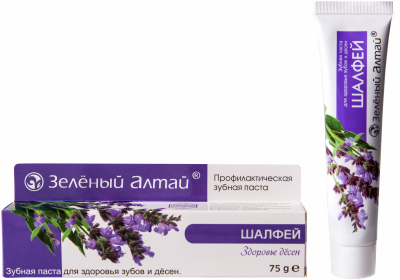 Зеленый алтай з/паста шалфей 75г