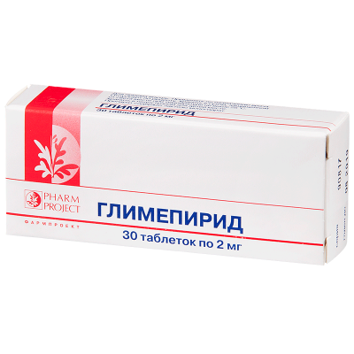 Глимепирид 2 мг N30 таблетки
