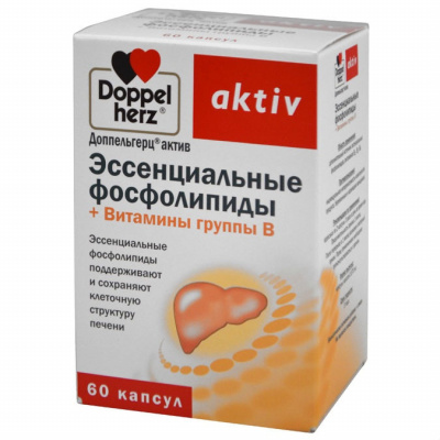 Доппельгерц актив эссенциальные фосфолипиды+витамин группы В капс 1070мг №60