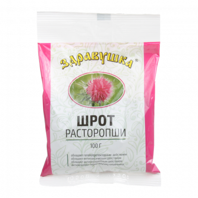 Здравушка расторопша шрот 100г