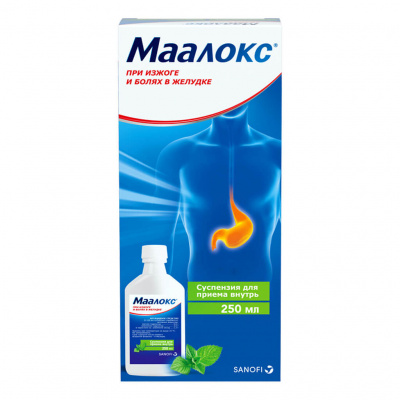 Маалокс 250 мл суспензия