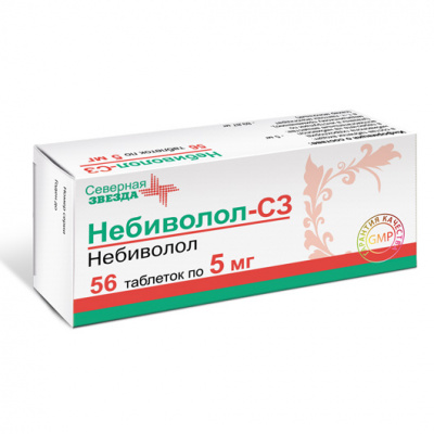 Небиволол-СЗ 5 мг N56 таблетки