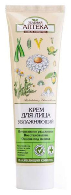 Зеленая аптека крем д/лица увлажняющий 100мл алоэ-ромашка