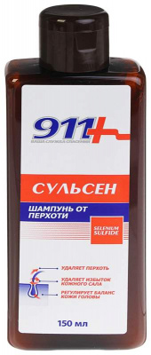 911 сульсен шампунь п/перхоти 1% 150мл