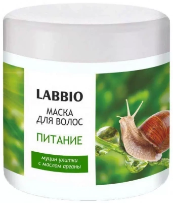 Лаббио/labbio муцин улитки маска д/волос питание масло арганы 500мл