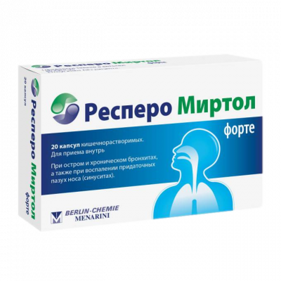 Респеро Миртол форте капс. кш/раств 300мг №20