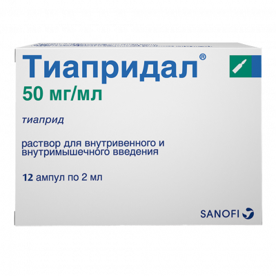 Тиапридал р-р в/в и в/м 50мг/мл 2мл №12
