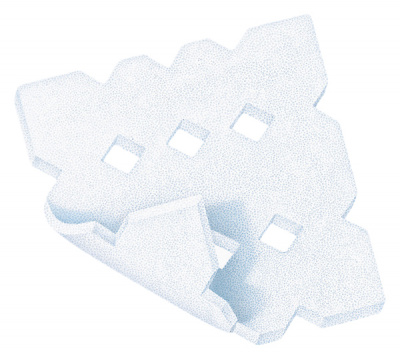 Повязка Пемафом/permafoam cavity 10х10см N3  д/глубоких ран  (409425)