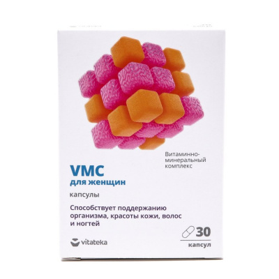 Витатека витаминно-минеральный комплекс vmc д/женщин капс. 0,817г N30
