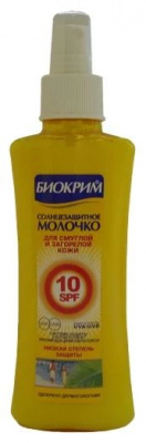 Биокрим молочко солнцезащитное spf10 150мл