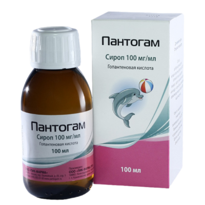 Пантогам 10% 100 мл сироп