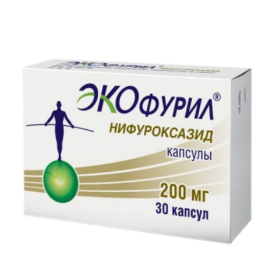 Экофурил 200 мг N30 капсулы