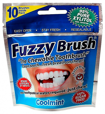 З/щетка fuzzy brush жевательная одноразовая №10