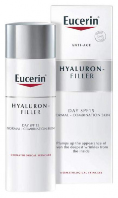 Эуцерин hyaluron-filler крем дневной уход д/норм комбинир кожи spf15 50мл  (63924)