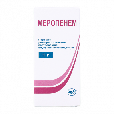 Меропенем 1 г N1 порошок для приготовления раствора