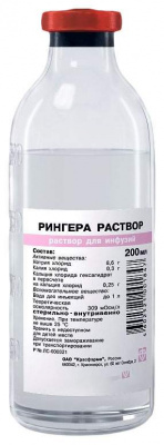 Рингер р-р д/инф. 200мл №24