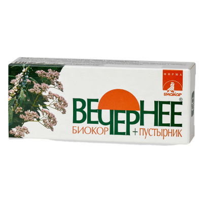 Вечернее плюс пустырник др. 0,18г №60