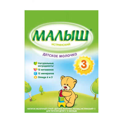 ДП малыш истринский 3 смесь сух.молочн. 12+мес 350г