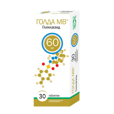 ГОЛДА МВ 60мг N30 таб. с модифицированным высвобождением