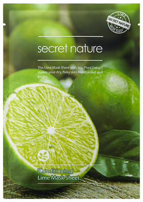 Secret nature маска д/лица бодрящая лайм №1